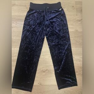Calvin Klein Men's Dark Navy Crushed Velvet Joggers